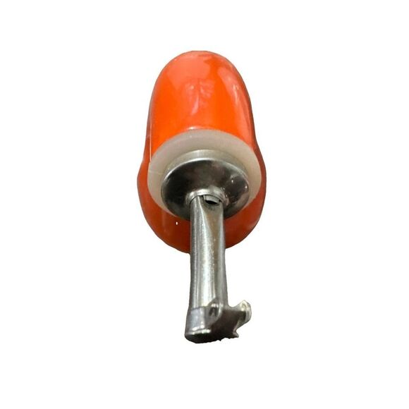 Rachael Ray Glazed Ceramic EVOO Olive Oil Bottle Dispenser with Spout Orange - Picture 2 of 5